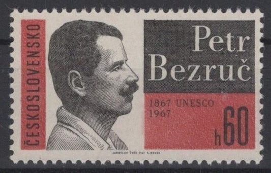 Czechoslovakia 1483 MNH Peter Bezruc Poet Writer ZAYIX STAMPS 0425S0189