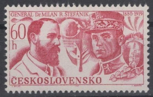Czechoslovakia 1625 MNH Gen. Milan Stefanik ZAYIX STAMPS 0425S0232