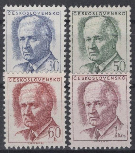 Czechoslovakia 1540-1541A MNH Pres. Ludvik Svoboda ZAYIX STAMPS 0425S0209