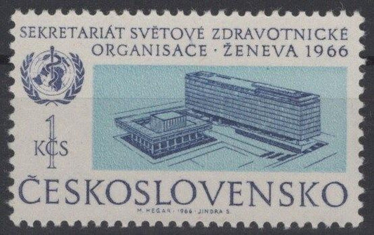 Czechoslovakia 1386 MNH WHO Headquarters Architecture ZAYIX STAMPS 0425S0162