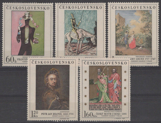 Czechoslovakia 1507-1511 MNH Paintings Don Quixote Nature ZAYIX STAMPS 0425S0198