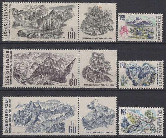 Czechoslovakia 1640-1645 MNH Tatra Mountains Nature ZAYIX STAMPS 0425S0237