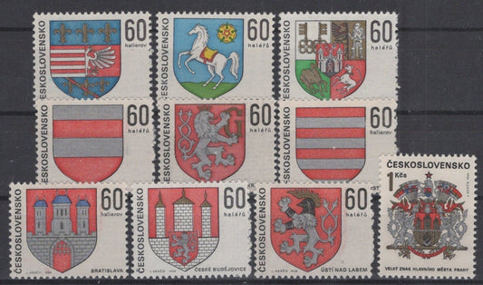 Czechoslovakia 1569-1578 MNH Coat of Arms ZAYIX STAMPS 0425S0219