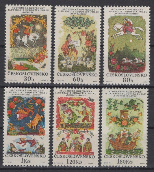 Czechoslovakia 1594-1599 MH Slovak Fairy Tales ZAYIX STAMPS 0425S0223