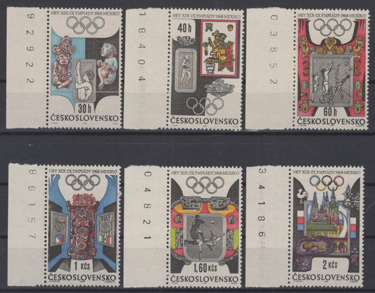 Czechoslovakia 1531-1536 MNH Olympics Sports Games ZAYIX STAMPS 0425S0207