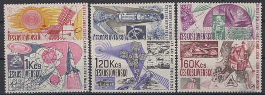Czechoslovakia 1454-1459 MNH Space Research Rocket Moon ZAYIX STAMPS 0425S0182