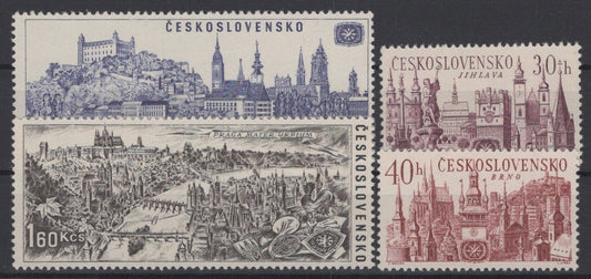 Czechoslovakia 1443-1446 MH Architecture Castles ZAYIX STAMPS 0425S0180