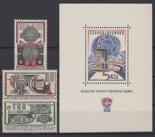 Czechoslovakia 1418-1421 MNH Architecture Chemistry Trade ZAYIX STAMPS 0425S0172