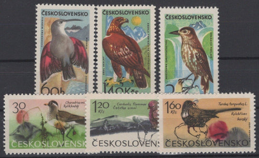 Czechoslovakia 1339-1344 MNH Mountain Birds ZAYIX STAMPS 0425S0153