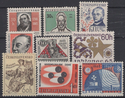 Czechoslovakia 1326-1334 MNH Painter's Author's Historian's ZAYIX 0425S0151