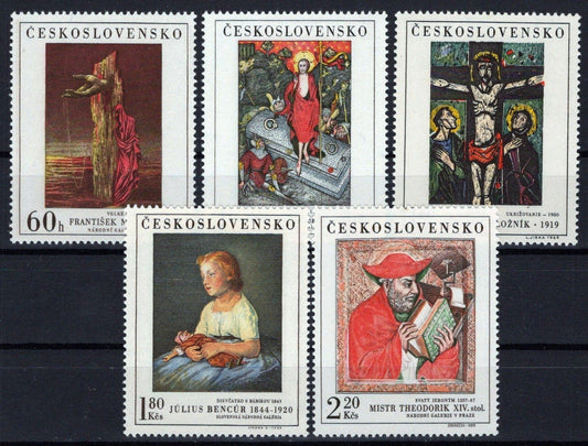 Czechoslovakia 1658-1662 MNH Paintings Religion Saints ZAYIX STAMPS 0425S0239