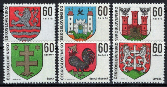 Czechoslovakia 1742-1747 MNH Coat of Arms ZAYIX STAMPS 0425S0258