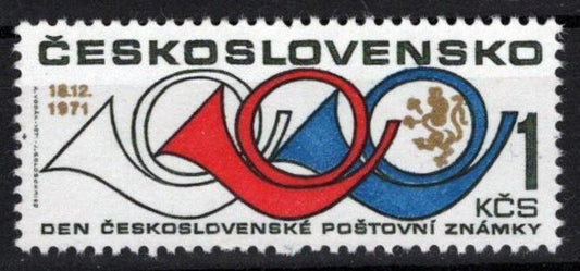Czechoslovakia 1795 MNH Post Horn Lion Stamp Day ZAYIX STAMPS 0425S0273