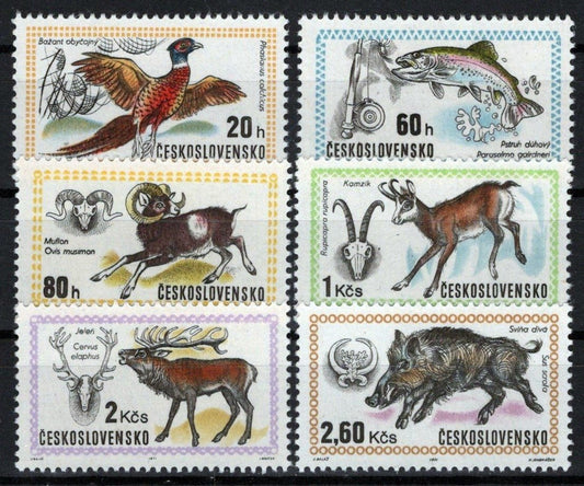 Czechoslovakia 1760-1765 MNH Animals Fish Wildlife ZAYIX STAMPS 0425S0264