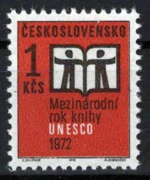 Czechoslovakia 1804 MNH Book Year Emblem ZAYIX STAMPS 0425S0276
