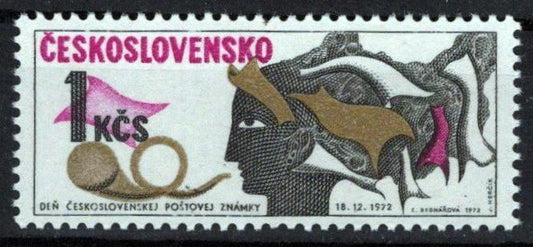Czechoslovakia 1858 MNH Stamp Day Post Horn ZAYIX STAMPS 0425S0285
