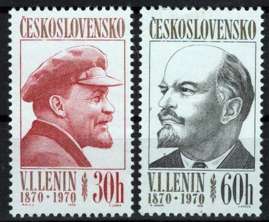 Czechoslovakia 1685-1686 MNH Lenin Communist Leader ZAYIX STAMPS 0425S0245