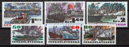 Czechoslovakia 1831-1836 MNH Ships Sea Vessels ZAYIX STAMPS 0425S0283