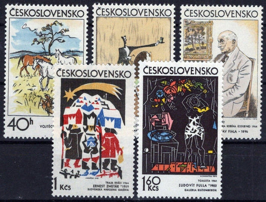 Czechoslovakia 1806-1810 MNH Graphic Art Paintings ZAYIX STAMPS 0425S0278