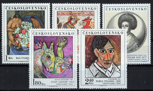 Czechoslovakia 1847-1851 MNH Paintings Art Horses Nudes ZAYIX STAMPS 0425S0286