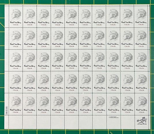 US 1739 MNH Sheet 13c Carl Sandburg, Poet ZAYIX STAMPS 0725L1414