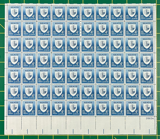 US 1151 MNH Sheet 4c (SEATO) Southeast Asia ZAYIX STAMPS 0725L1418