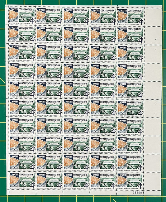 US 1150 MNH Sheet 4c Water Conservation ZAYIX STAMPS 0725L1420