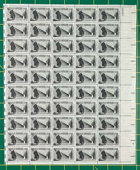 US 1149 MNH Sheet 4c World Refugee Year ZAYIX STAMPS 0725L1421