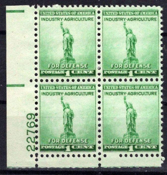 United States 899 MNH Plate Block Statue of Liberty ZAYIX STAMPS 0725S1464