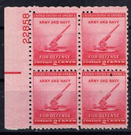 United States 900 MNH Plate Block Anit-Aircraft Gun ZAYIX STAMPS 0725S1465