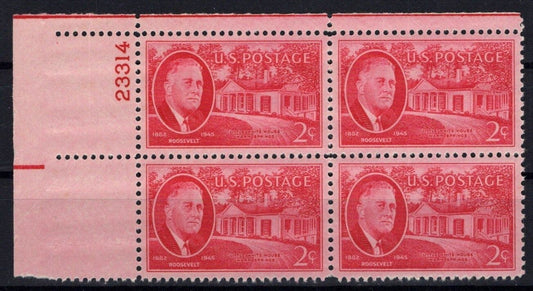 United States 931 MNH Plate Block Franklin D. Roosevelt ZAYIX STAMPS 0725S1483