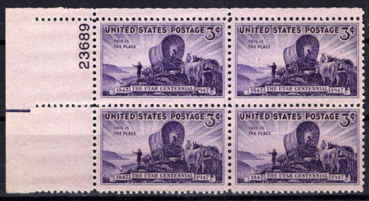 United States 950 MNH Plate Block Utah Issue ZAYIX STAMPS 0725S1501