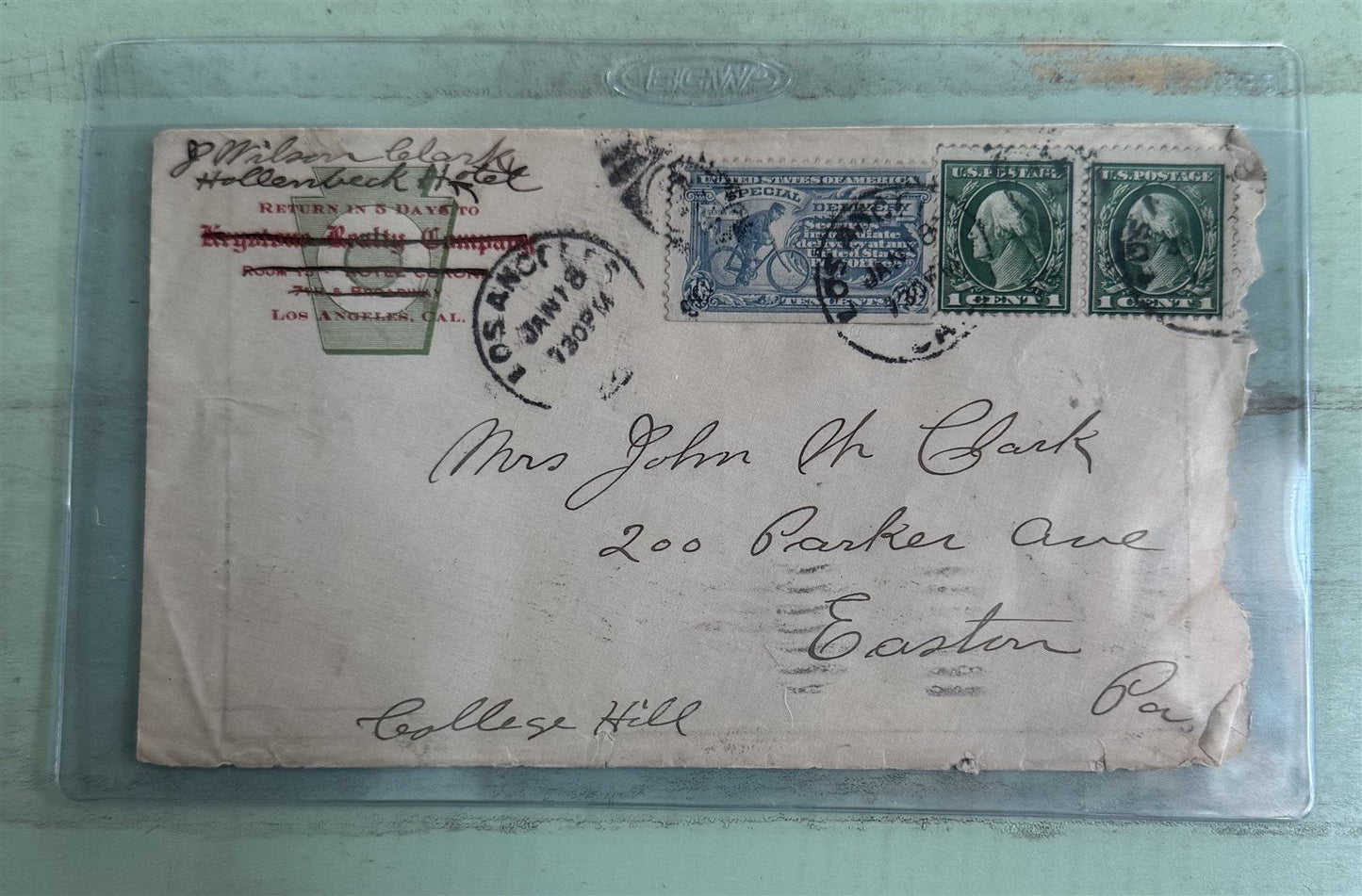 US Special Delivery Cover Collection including E1, E6a ZAYIX STAMPS 0825L1545