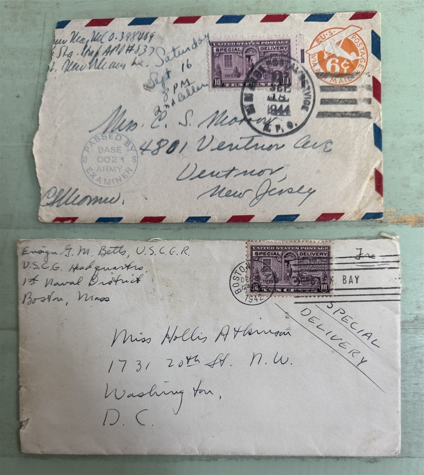 US Special Delivery Cover Collection including E1, E6a ZAYIX STAMPS 0825L1545
