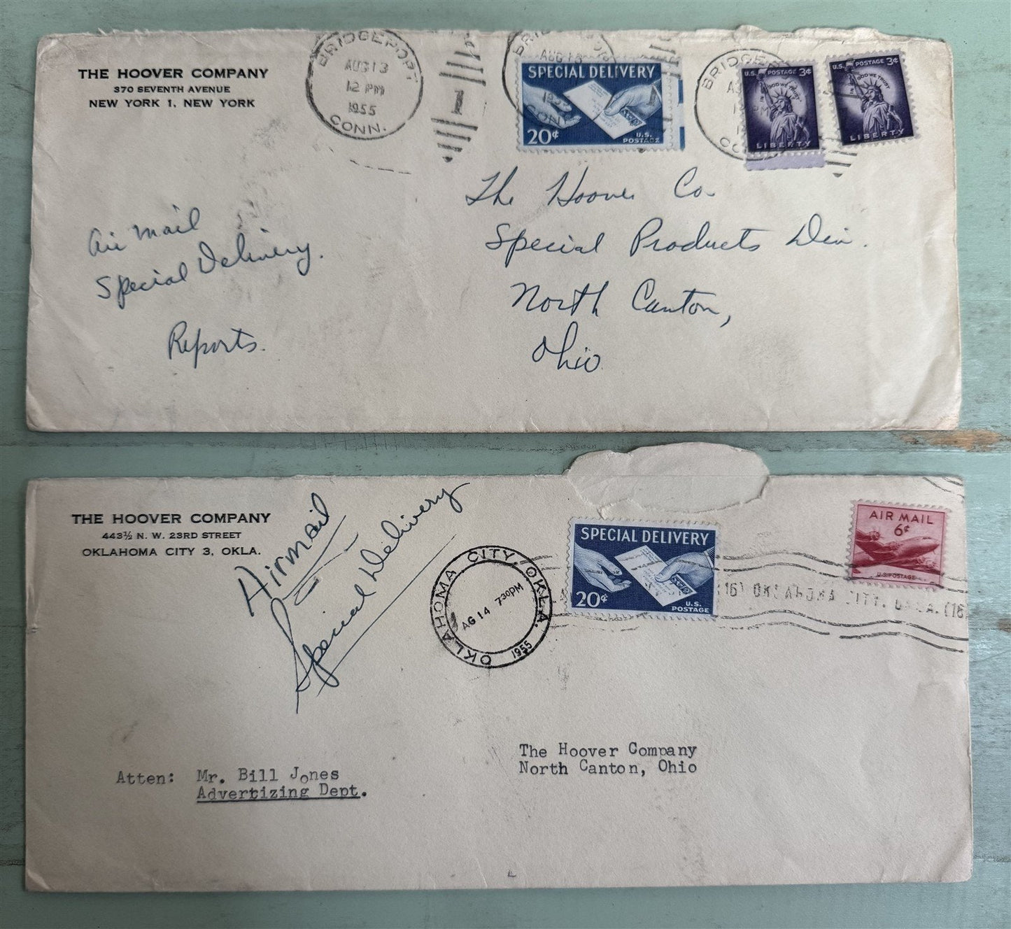 US Special Delivery Cover Collection including E1, E6a ZAYIX STAMPS 0825L1545