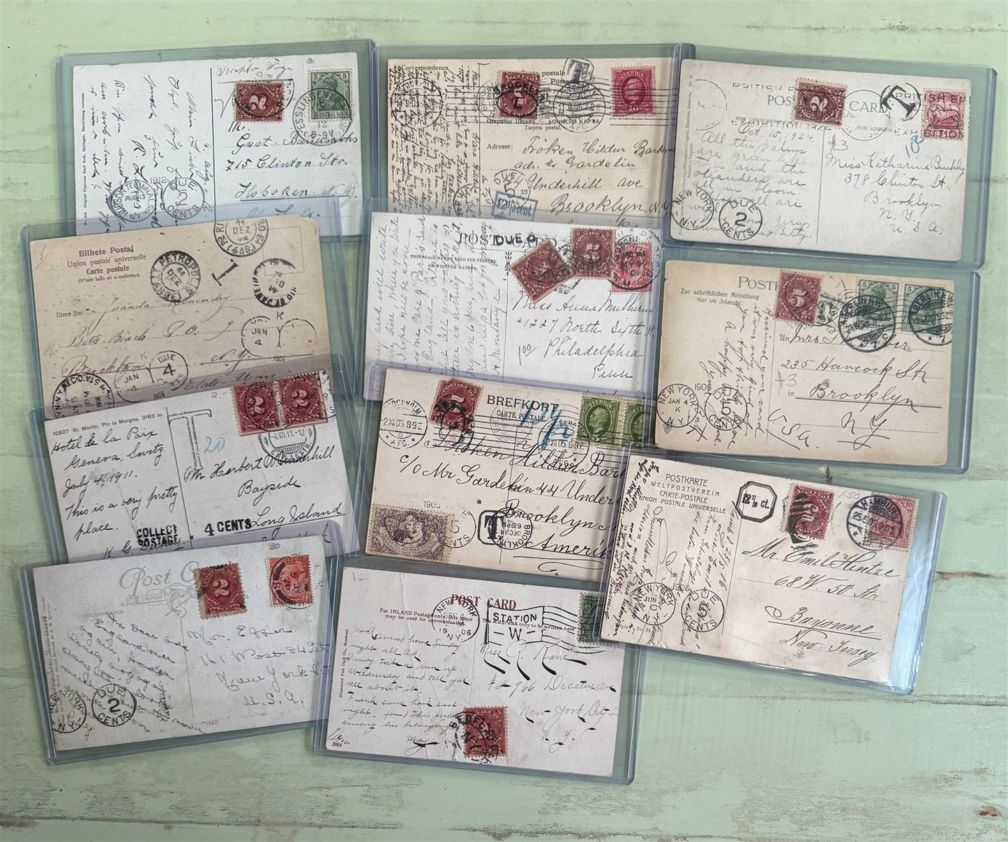 Valuable Postage Due Classic Postcards Collection ZAYIX 0825M1548