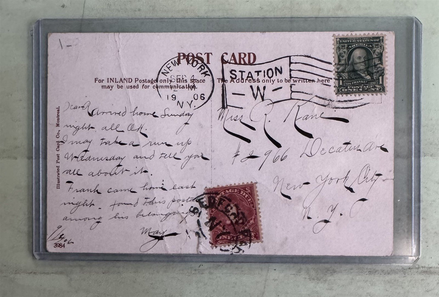 Valuable Postage Due Classic Postcards Collection ZAYIX 0825M1548