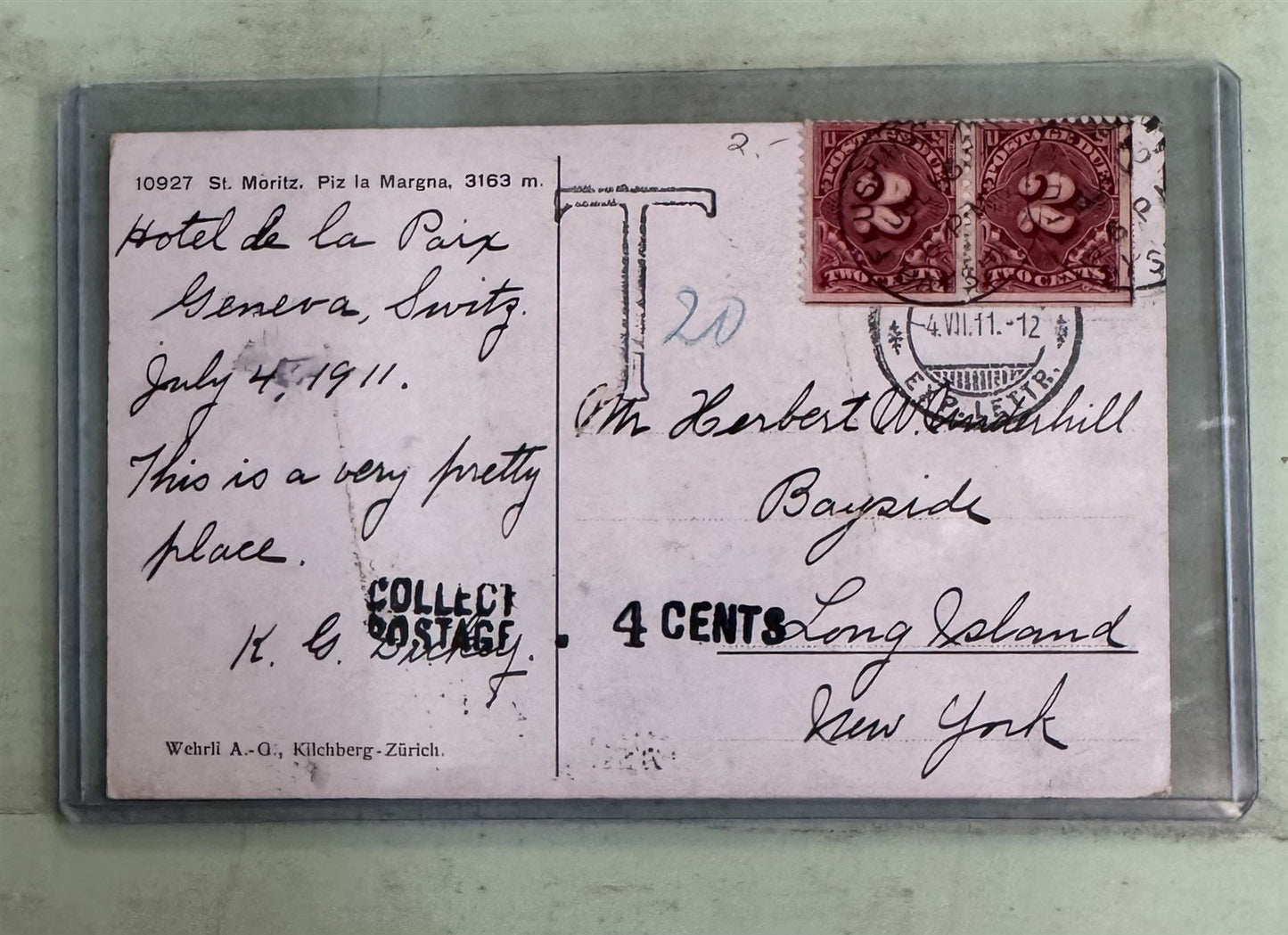 Valuable Postage Due Classic Postcards Collection ZAYIX 0825M1548