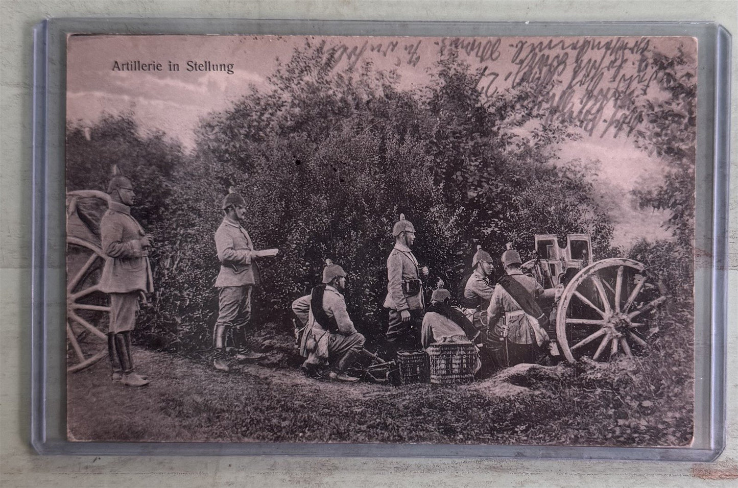 WWI Feldpost German Artillery Postcard Deutsche Heer Free Mail ZAYIX 0825M1550