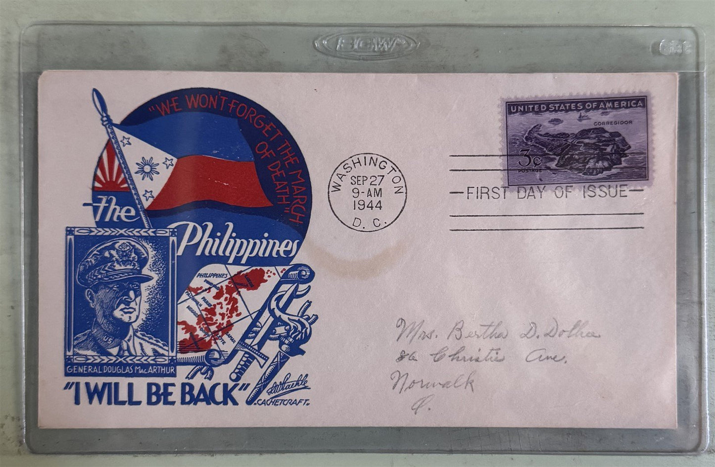 World War II Philippines Corregidor Bay MacArthur FDC collection ZAYIX 0825M1611