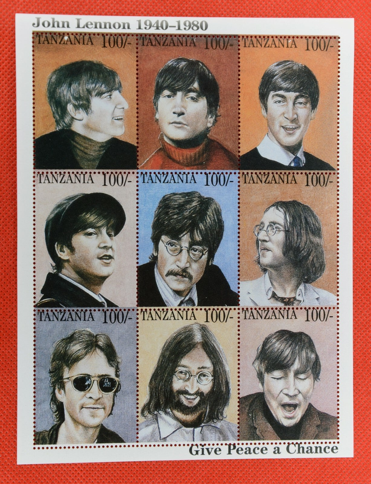 Tanzania 1334-1335 MNH 2 MS The Beatles John Lennon McCartney ZAYIX 071922SM04M