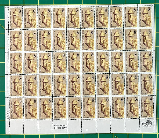 US 1437 MNH Sheet 8 Cent San Juan Puerto Rico ZAYIX 0825L1564