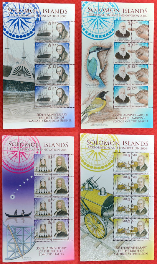 Solomon Islands 1044-1047 MNH Exploration Science minisheets ZAYIX 071922SL03