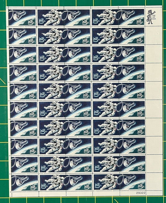 US 1331-1332 MNH Sheet 5 Cent Space Accomplishments ZAYIX 0825L1574