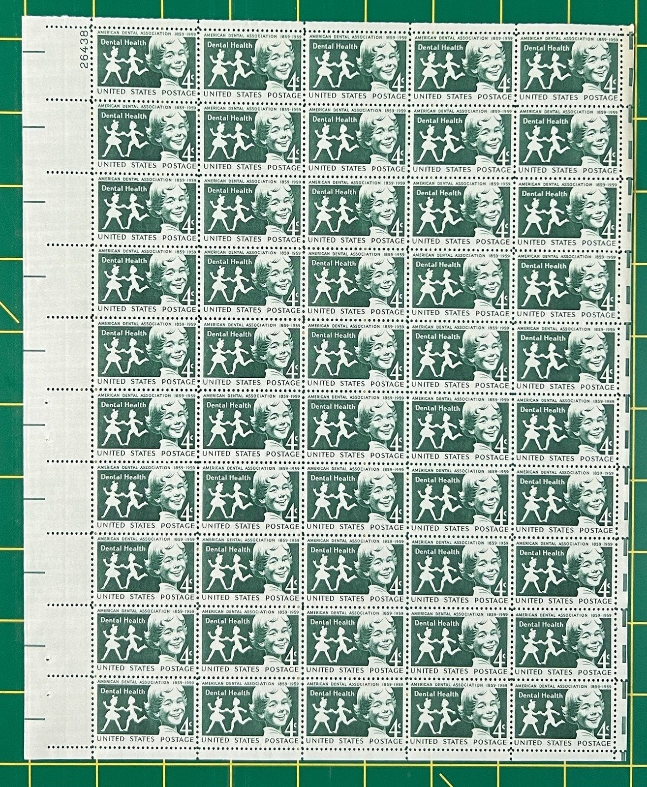 US 1135 MNH Sheet 4 Cent Dental Health ADA ZAYIX 0825L1605