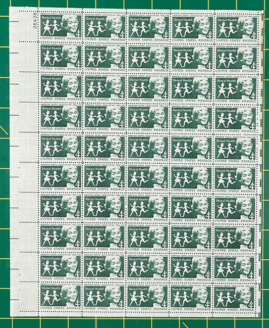 US 1135 MNH Sheet 4 Cent Dental Health ADA ZAYIX 0825L1605