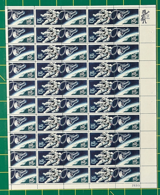 US 1331-1332 MNH Sheet 5 Cent Space Accomplishments ZAYIX 0825L1575