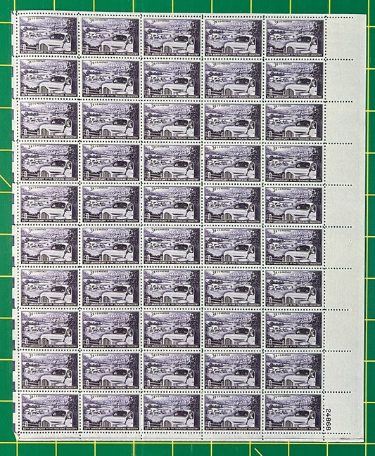 US 1025 MNH Sheet 3 Cent Trucking Industry 50th Anniv. ZAYIX 0825L1594