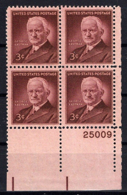 United States 1062 MNH Plate Block George Eastman ZAYIX STAMPS 0825S1656