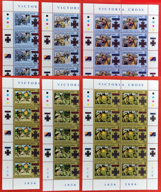 2006 Solomon Islands 1056-1061 MNH Victoria Cross mini-sheets ZAYIX 071922SM01